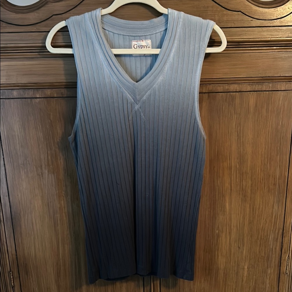 GYPSY Men’s blue/gray Sleeveless Top